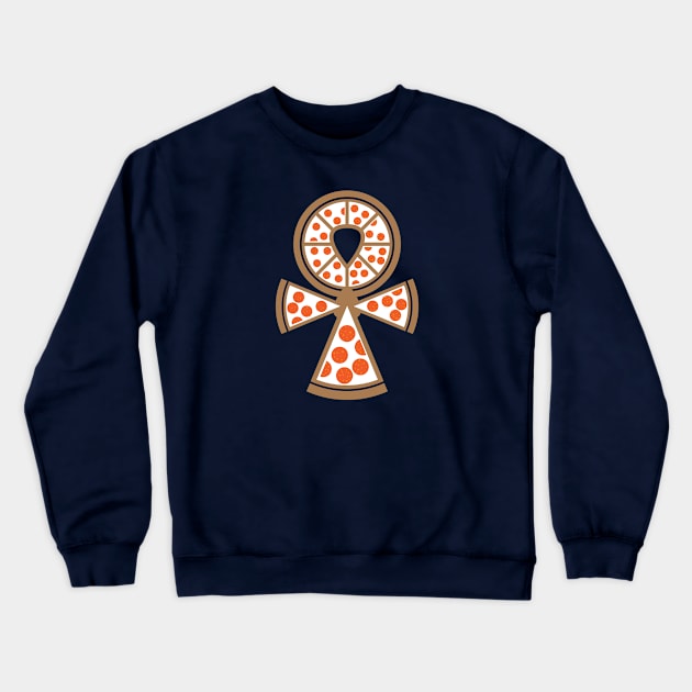 Pizza Ankh Crewneck Sweatshirt by PizzaIsLife